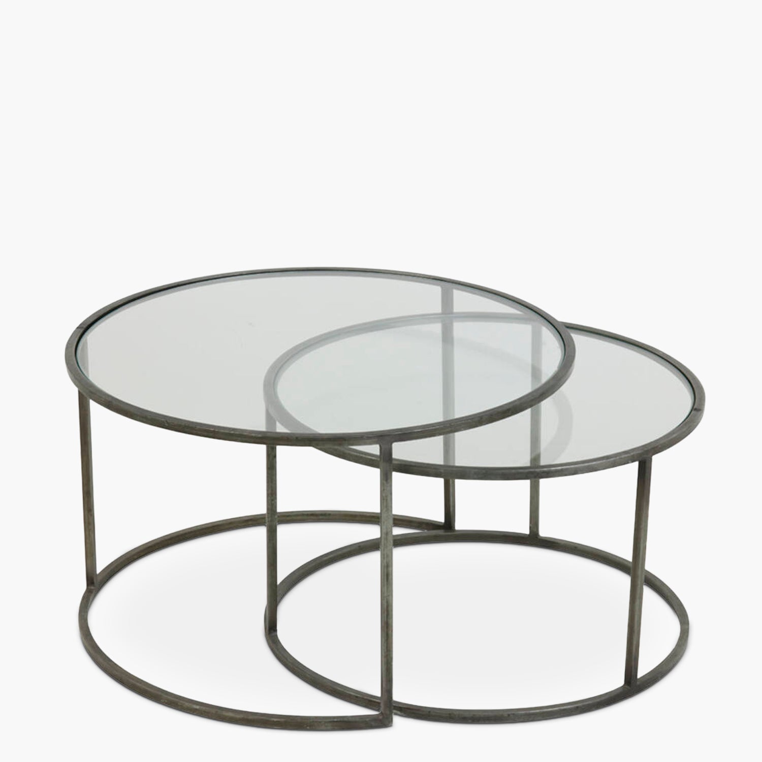 Mesas Anidadas Duarte Plateado