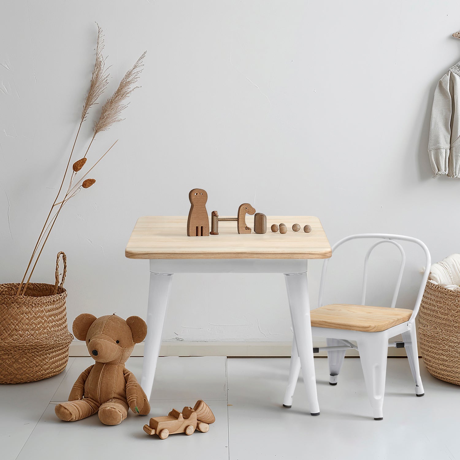 Mesa Infantil Becca Natura/Blanco - Form Design