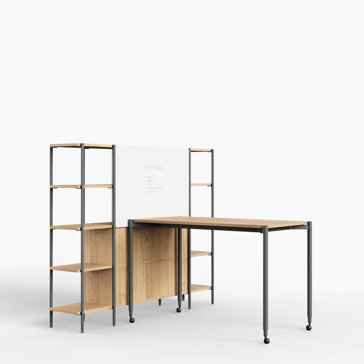 Mesa de Reunión Flex 160x80 Natura/Gris