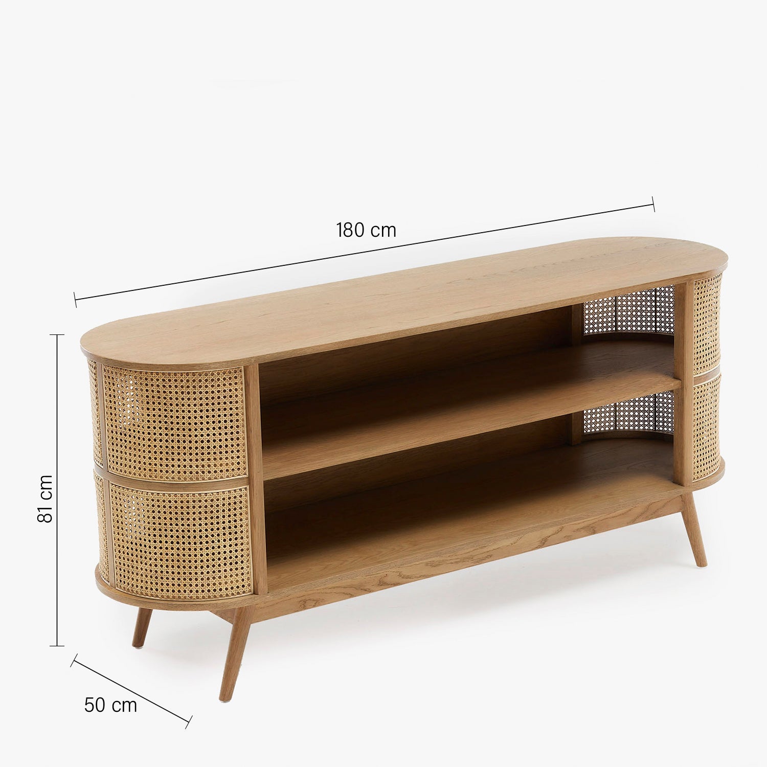 Arrimo Medio junco Billie Roble Envejecido - Form Design