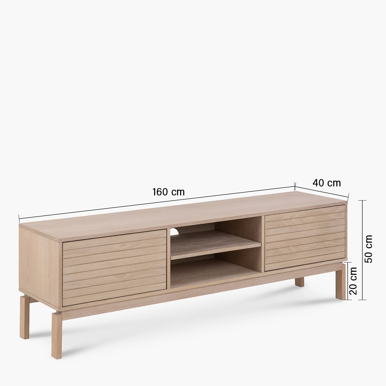 Rack TV Linley Natural