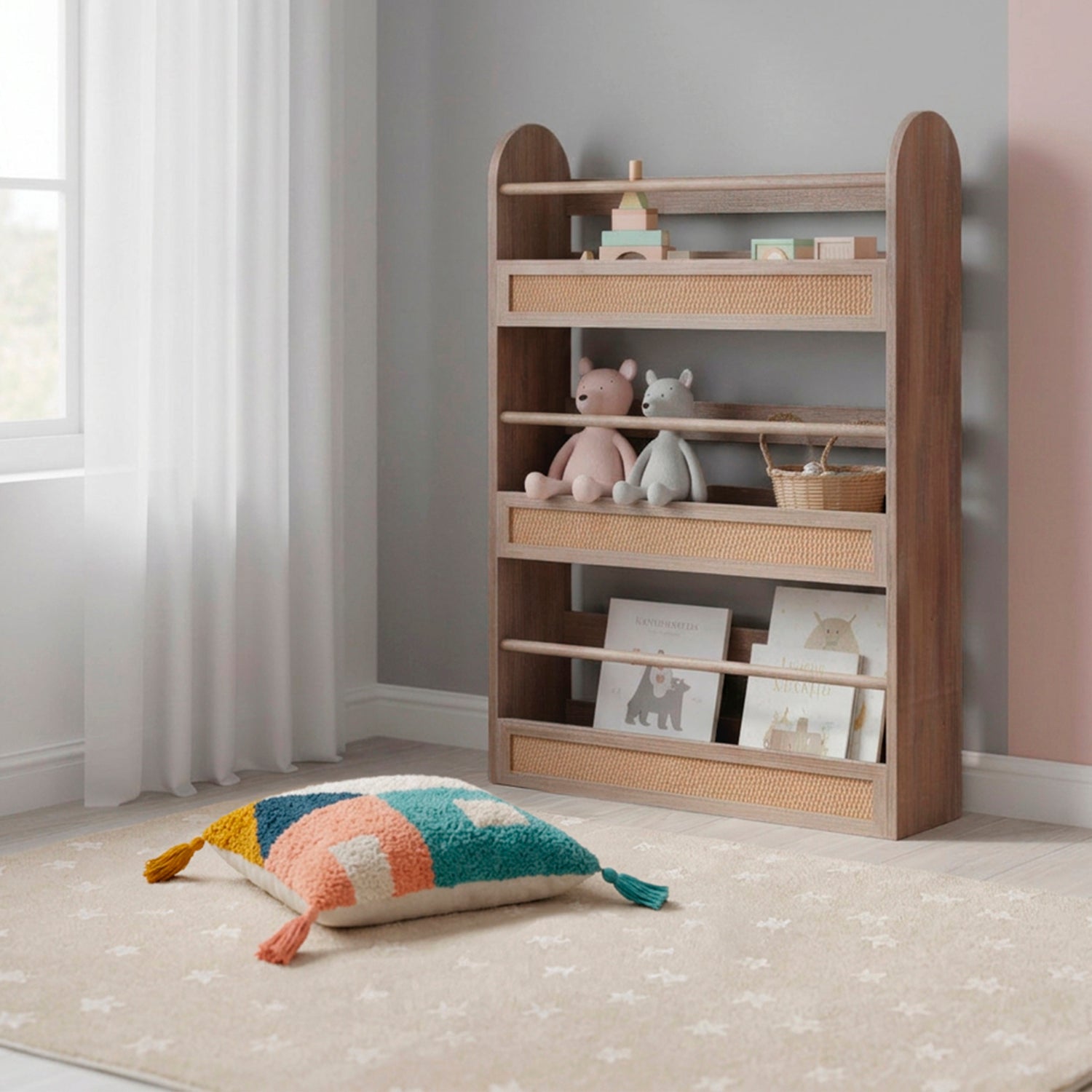 Librero Infantil Azalea Triple Natural