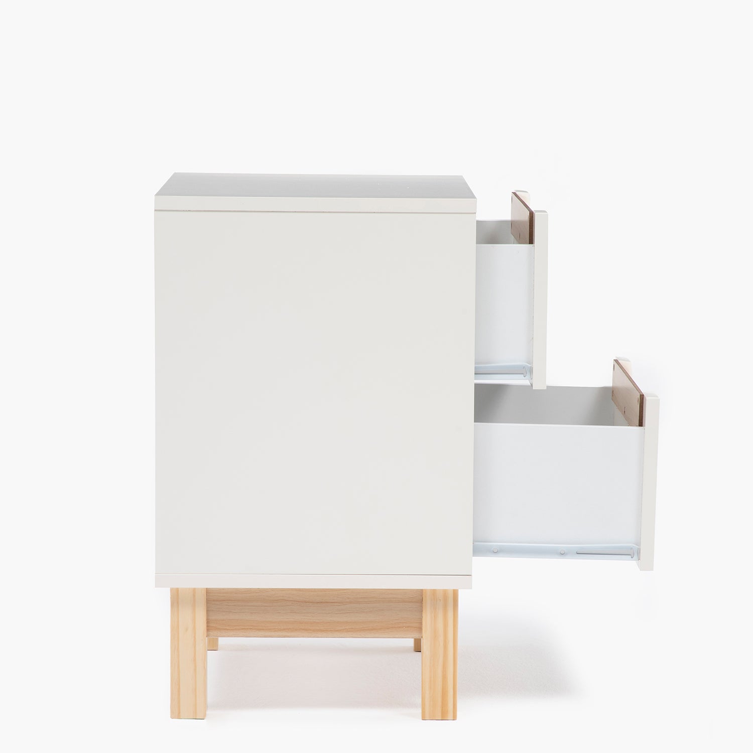 Velador Amanda Natura/Blanco