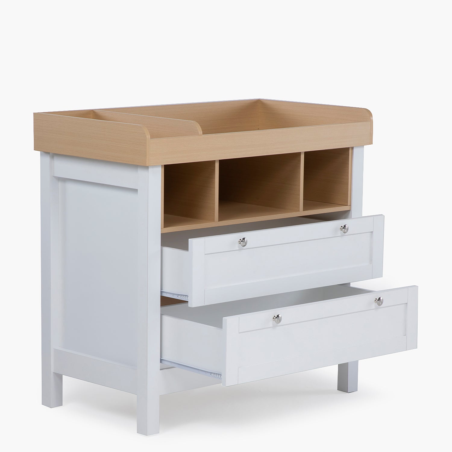 Cómoda Clara Mudador Natura/Blanco