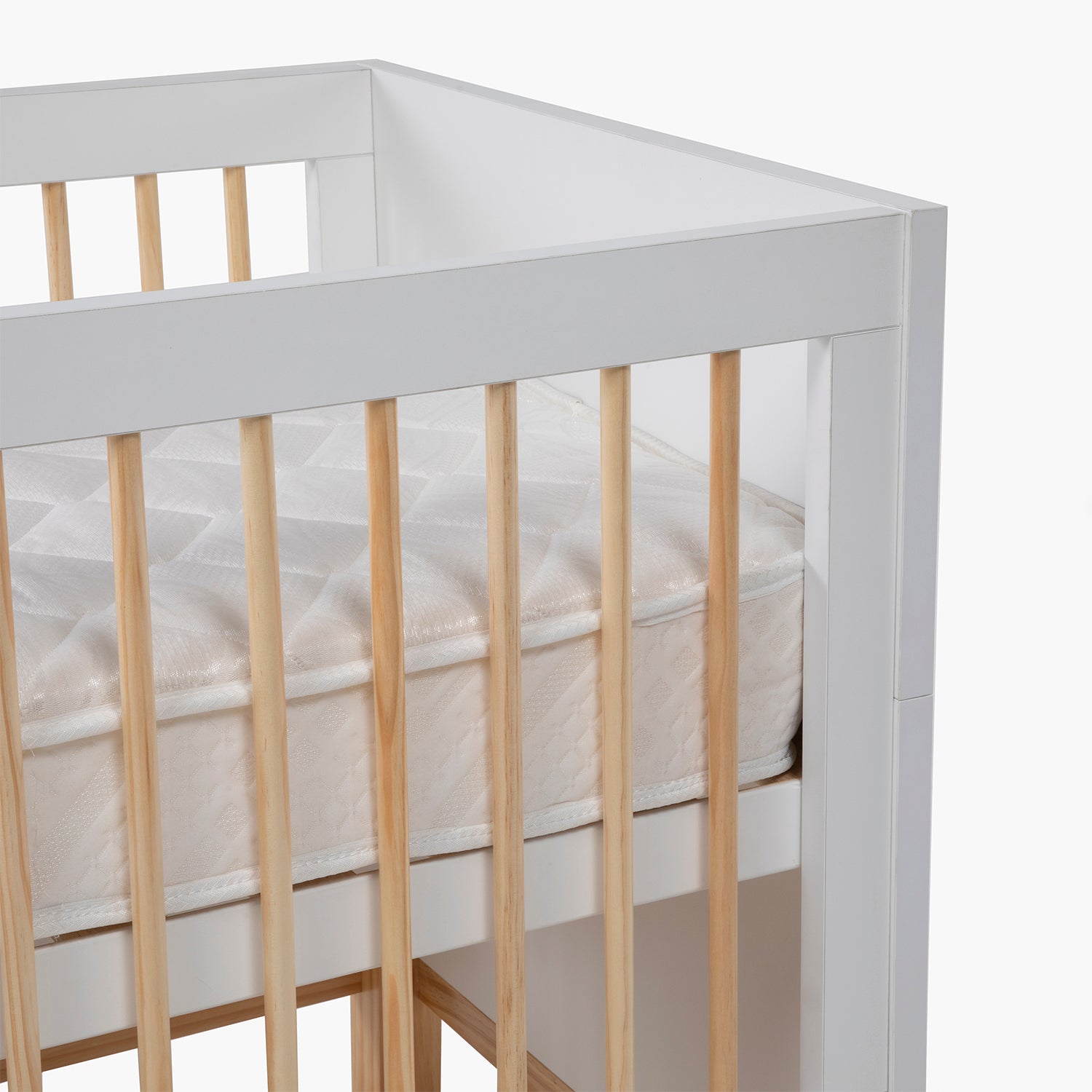 Cuna 3 en 1 Elena Natura/Blanco