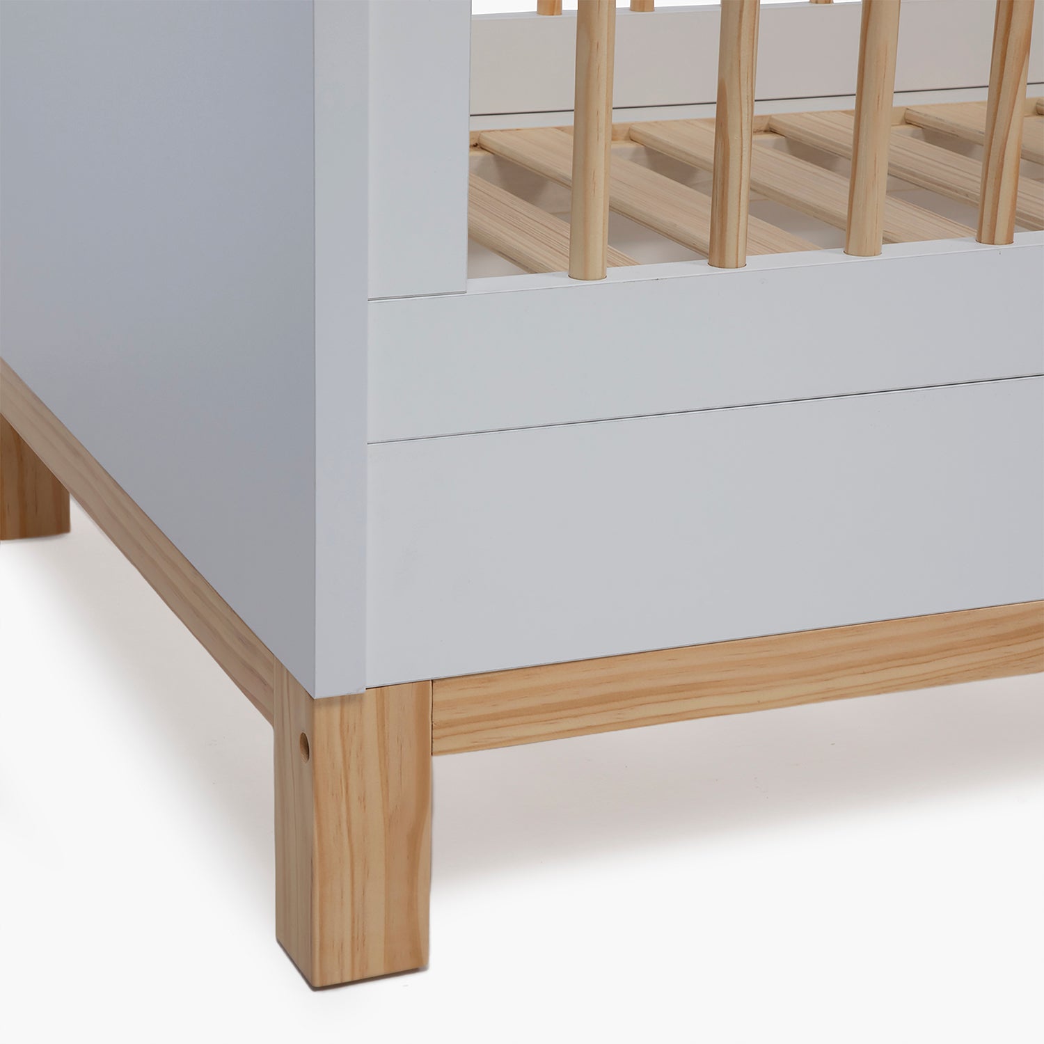 Cuna 3 en 1 Elena Natura/Blanco