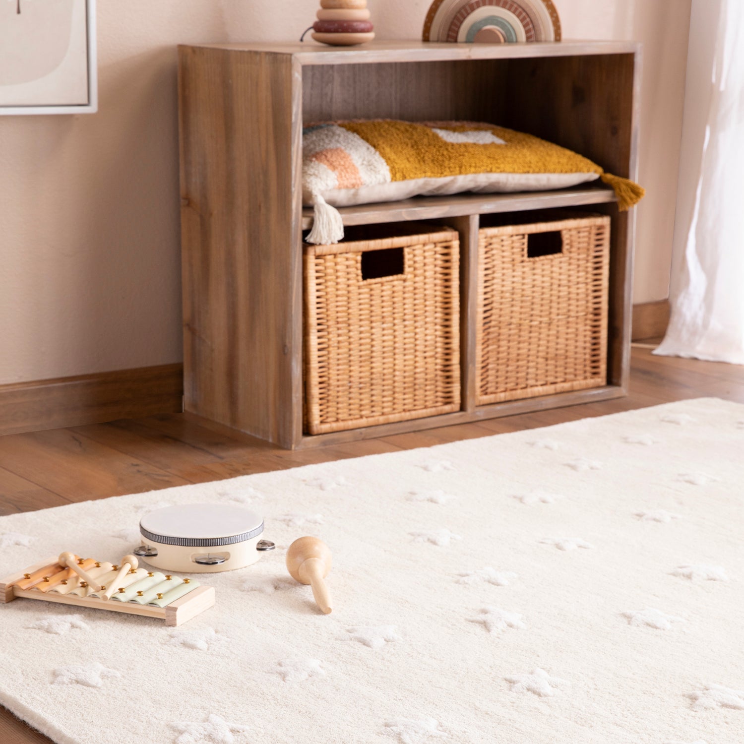 Organizador Kala Doble Natural (no incluye canastos)