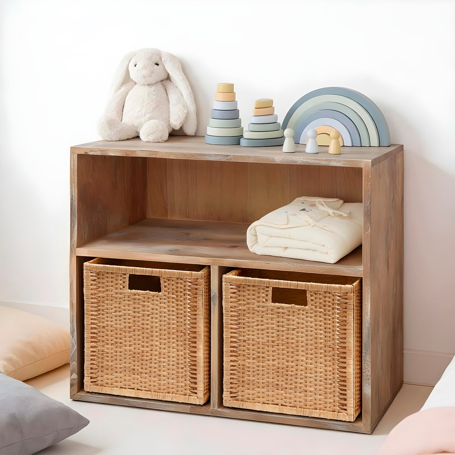 Organizador Kala Doble Natural (no incluye canastos)