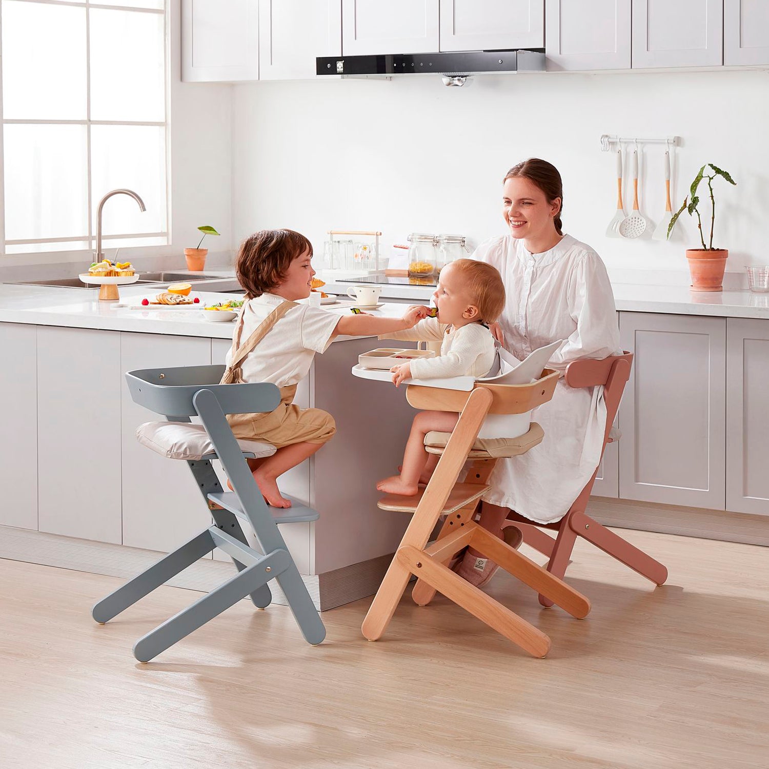 Silla de Comer Infantil Aurora Rosado - Form Design