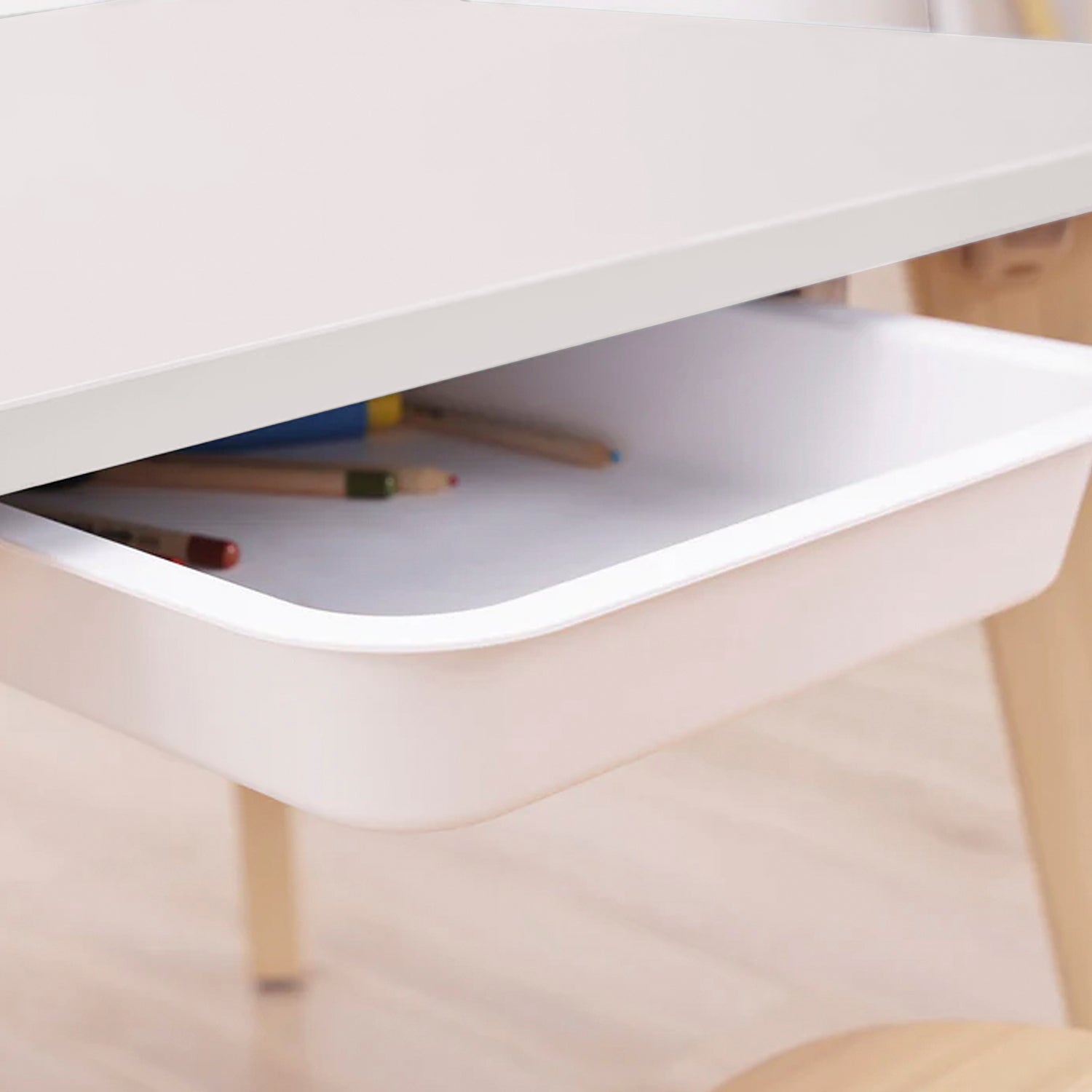 Escritorio Infantil Bianca Natura/Blanco