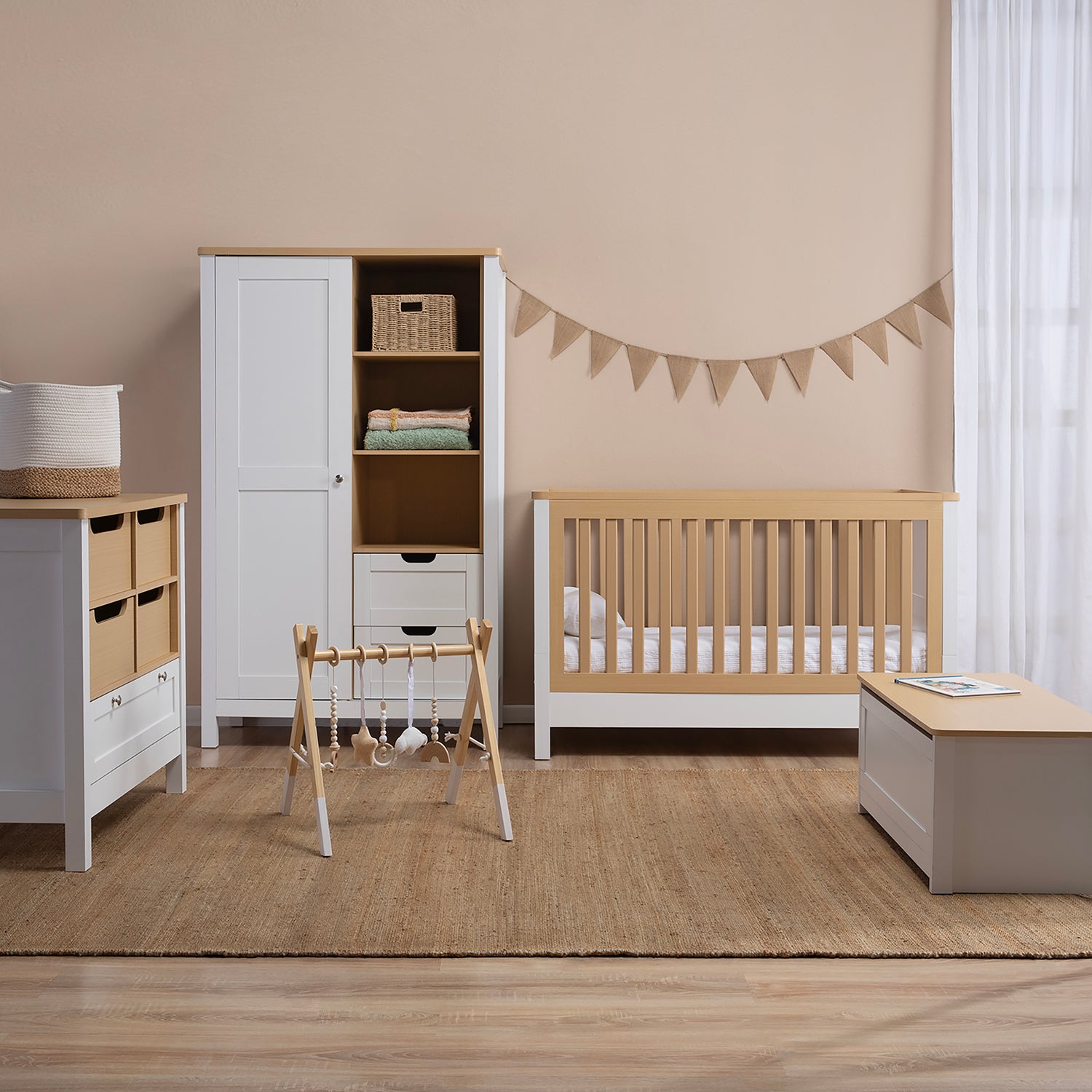 Clóset Clara Natura/Blanco