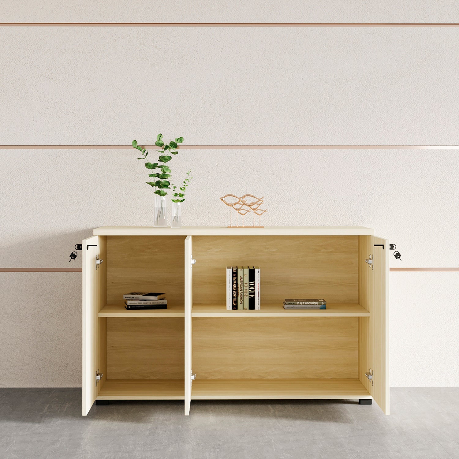 Gabinete Bajo 3 Puertas 120 Natura - Form Design