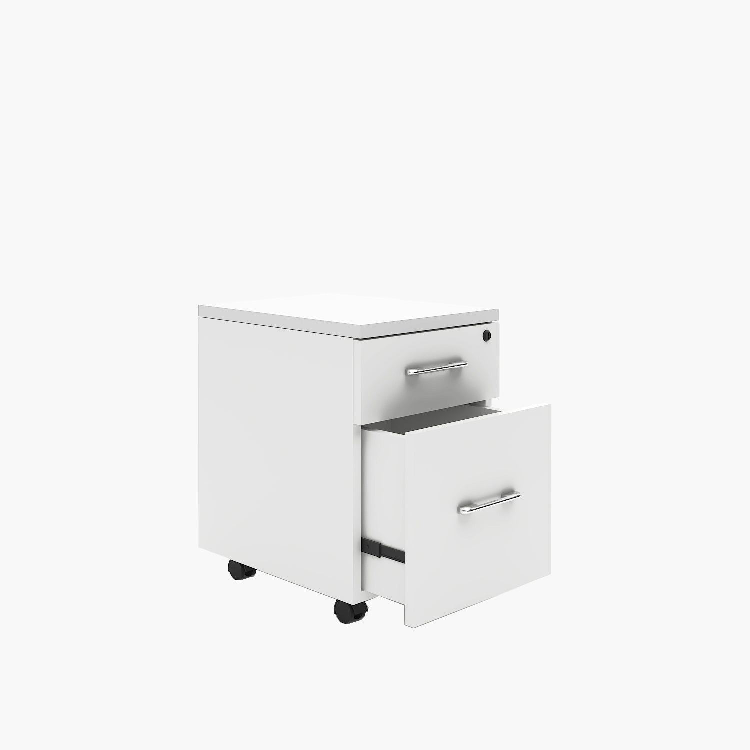 Cajonera Melamina Móvil 57 cm Blanco - Form Design