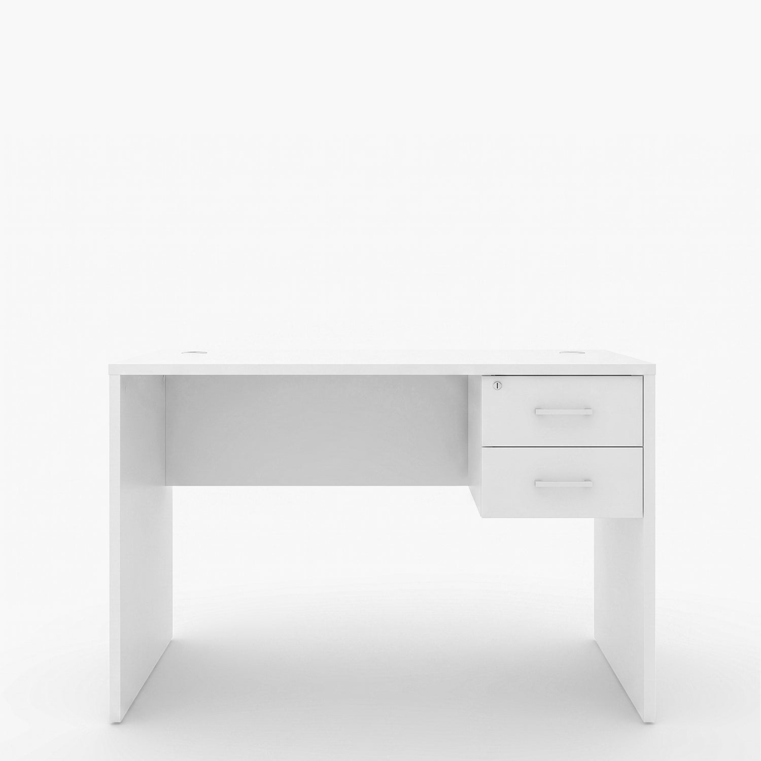 Cajonera Melamina Colgante Blanco para Escritorio Recto
