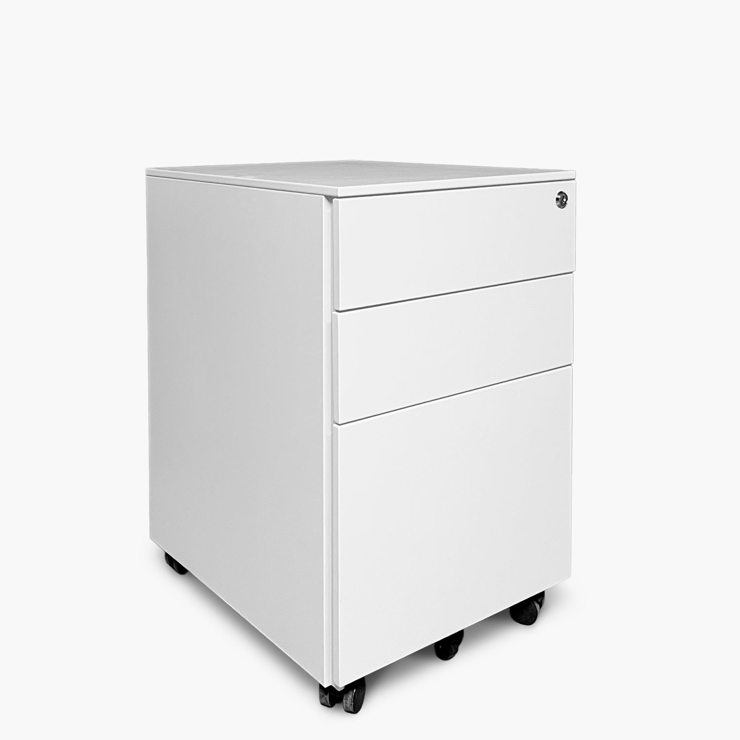 Cajonera Metálica Móvil 39x50x60 cm Blanco