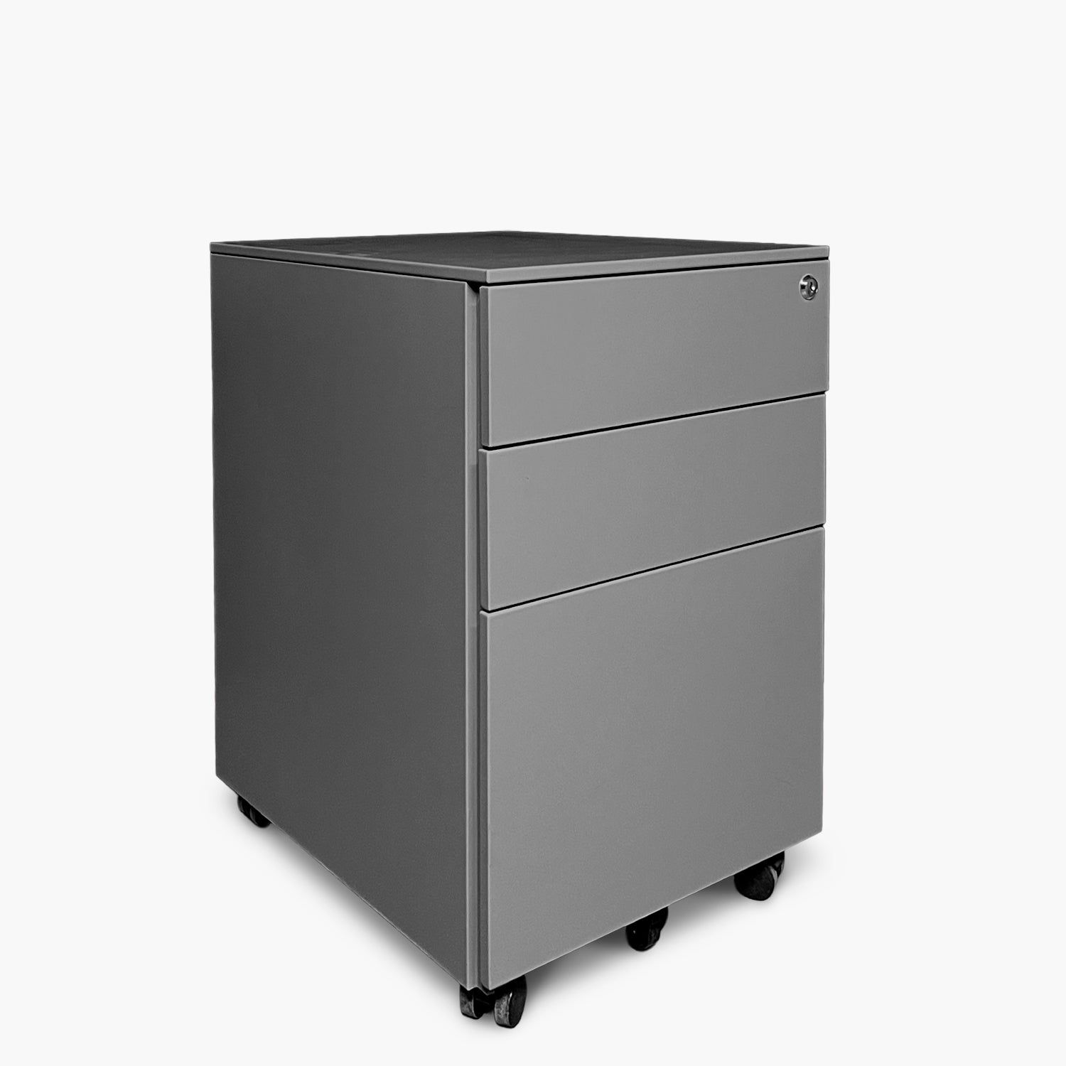 Cajonera Metálica Móvil 39x50x60 cm Gris Claro