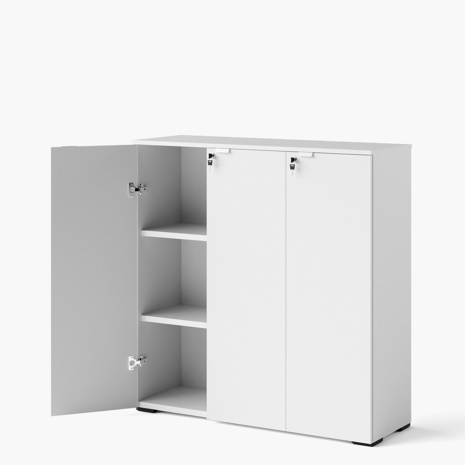 Gabinete Oficina Medio Space 3 puertas 120 Blanco