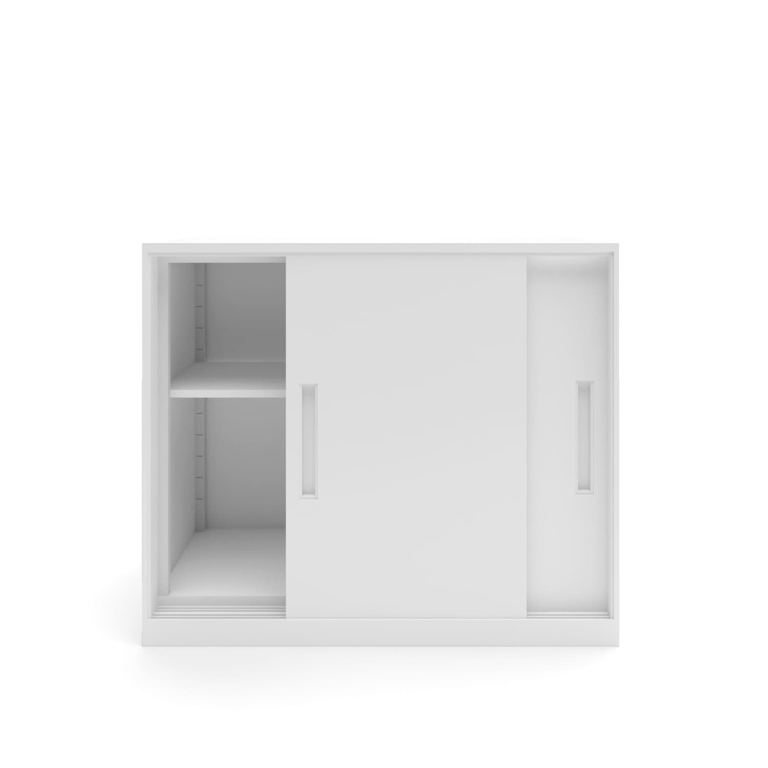 Gabinete Oficina Medio Metálico Con puertas Blanco - Form Design