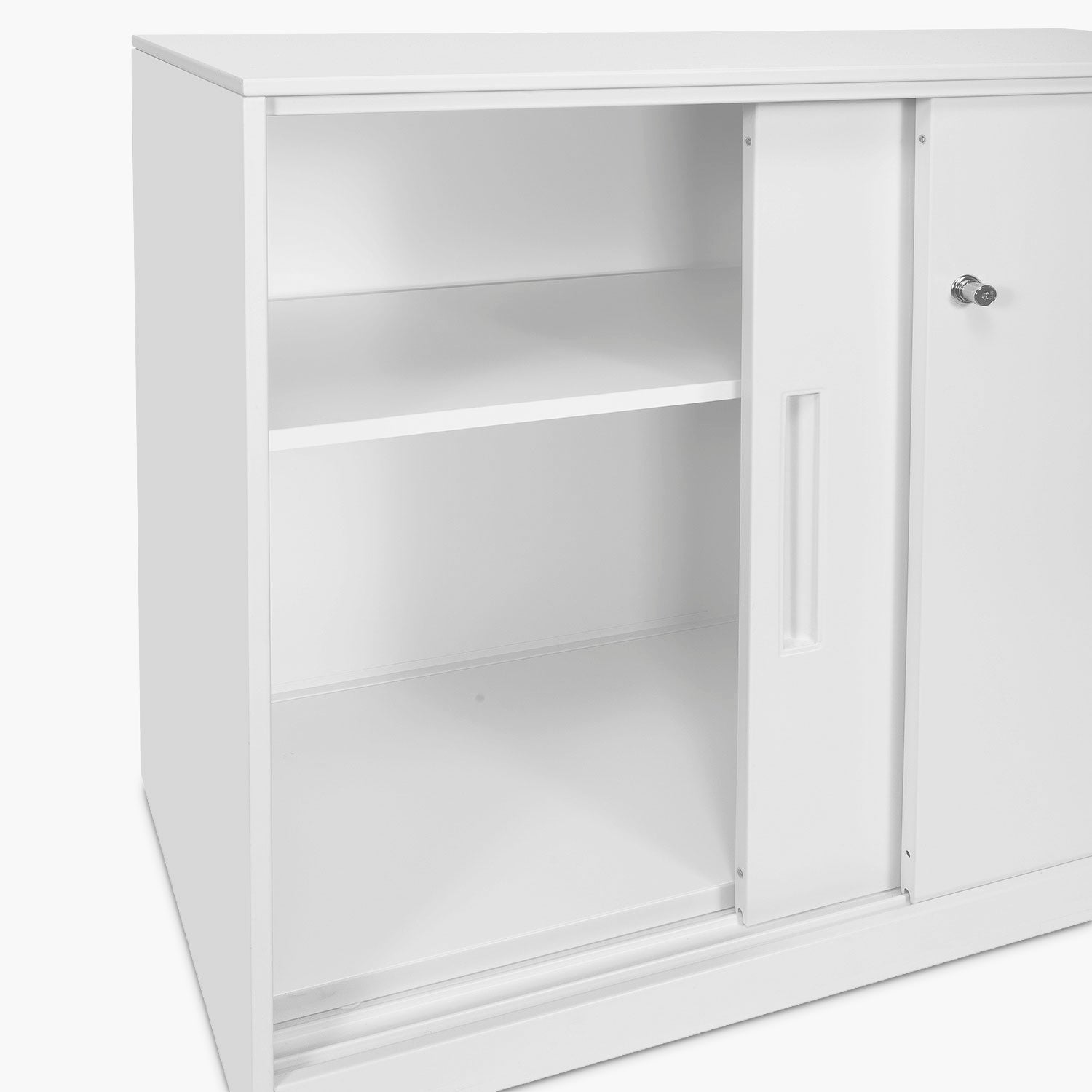 Gabinete Oficina Medio Metálico Con puertas Blanco