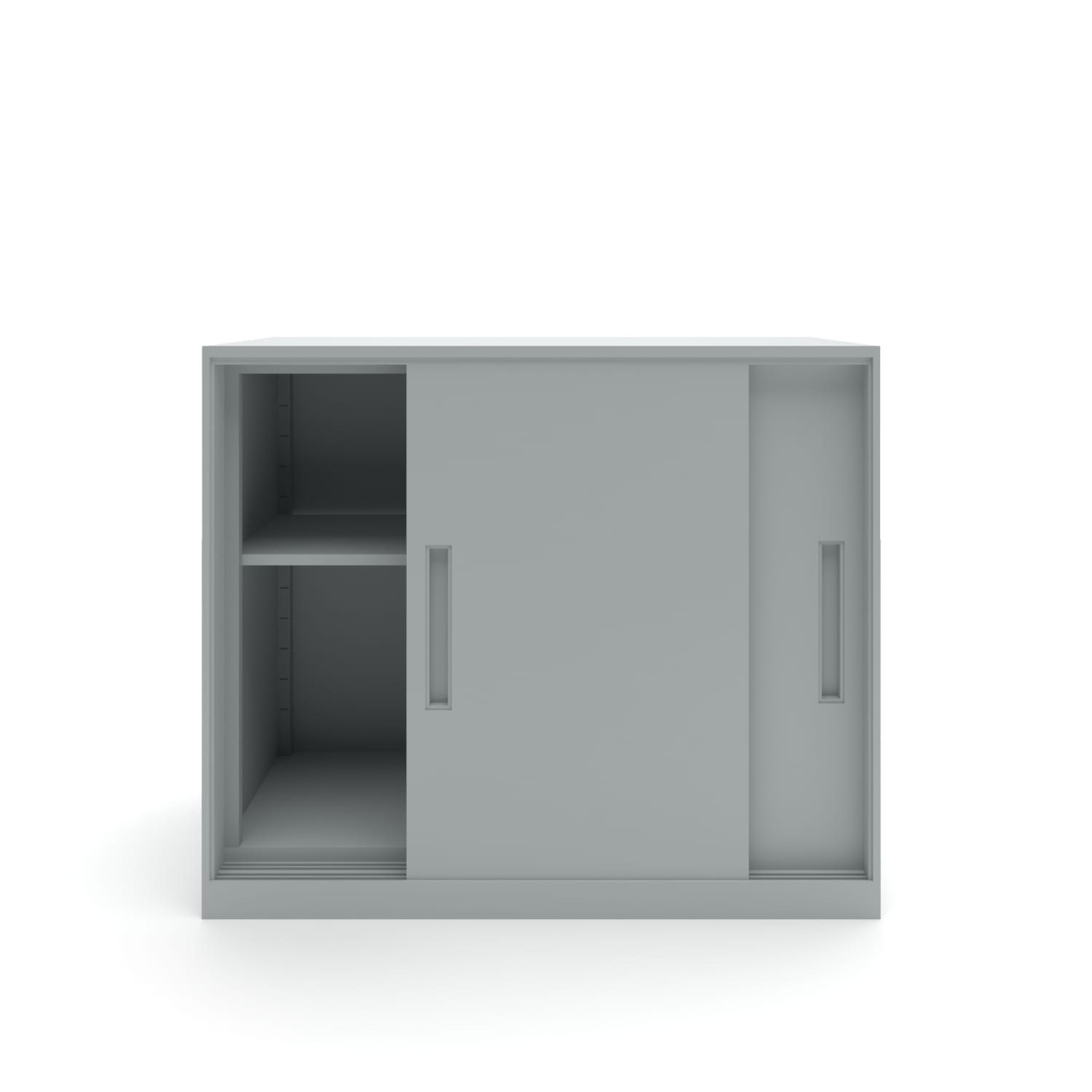 Gabinete Oficina Medio Metálico Con puertas Gris Claro - Form Design
