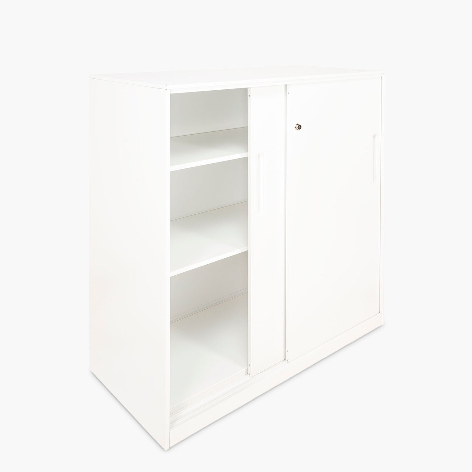 Gabinete Oficina Alto Metálico Con puertas Blanco