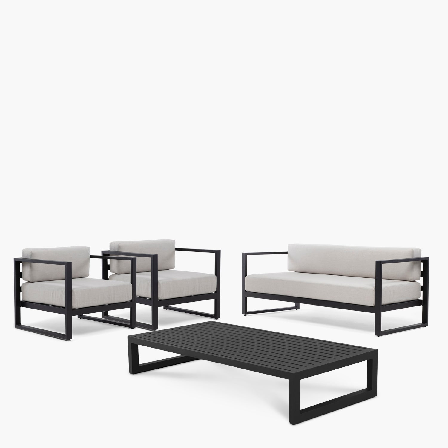 Pack Living Terraza Montego OLE Negro/Beige