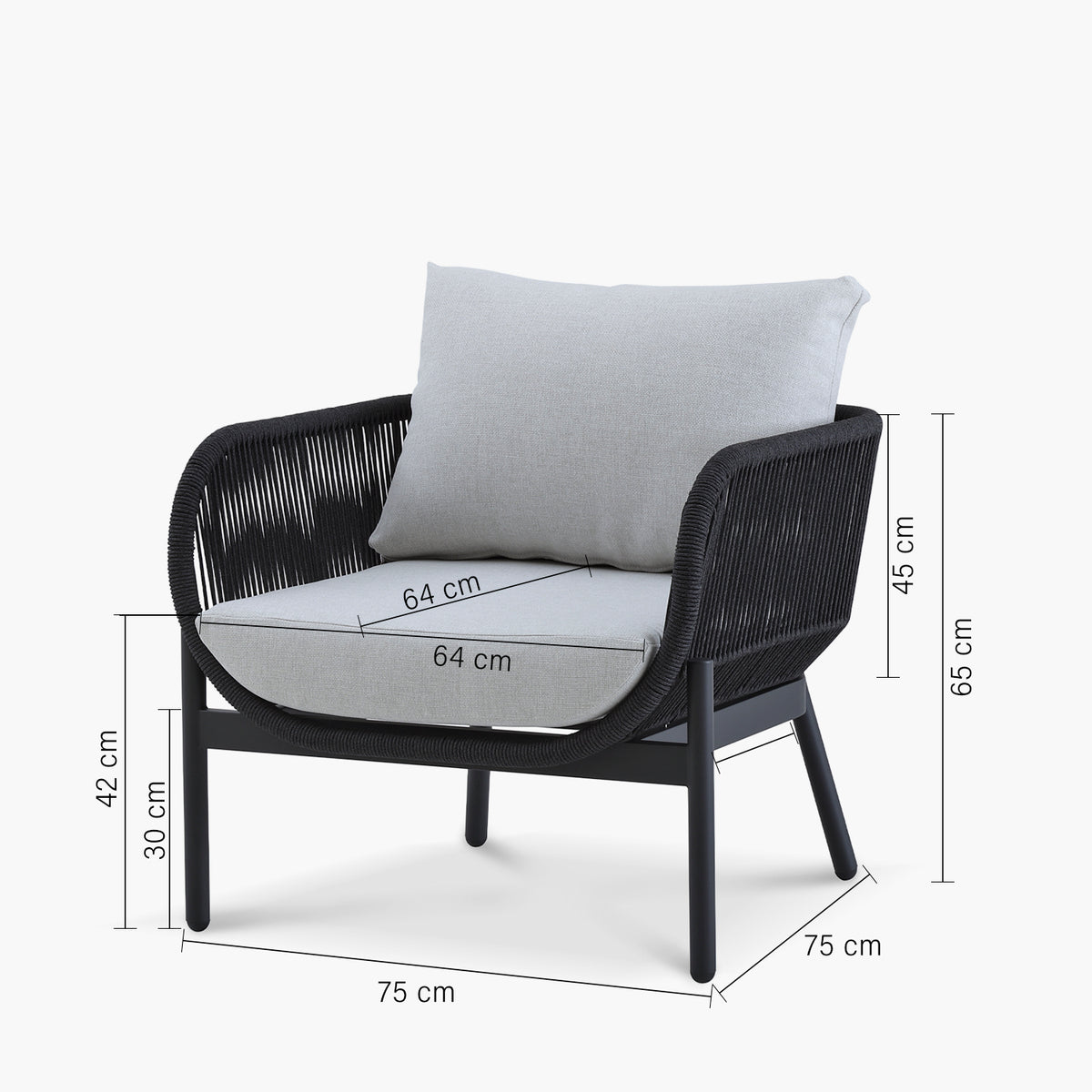 Pack Living Terraza Porto Belo M Negro