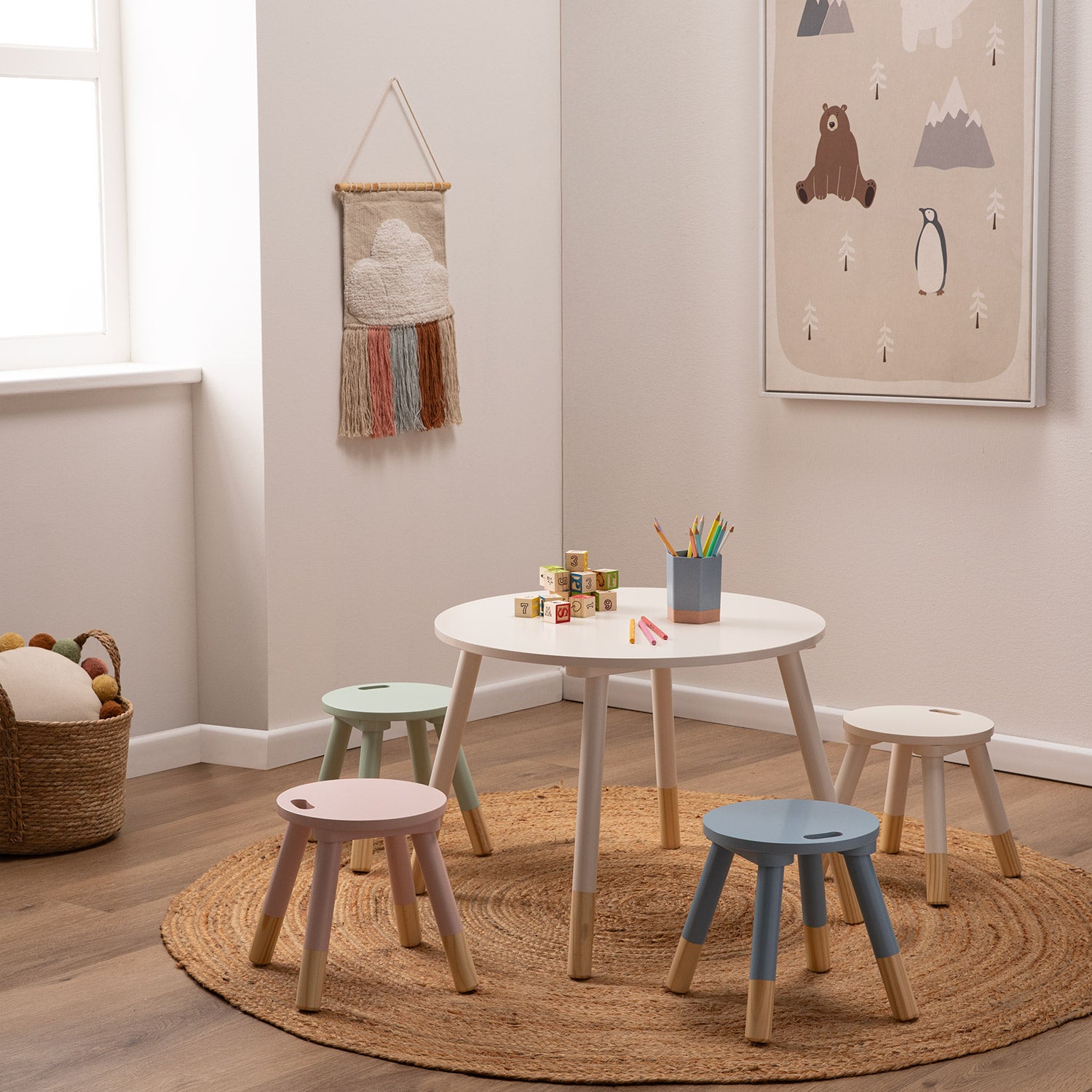 Pack Kids 1 Mesa 4 Pisos Block Multicolor