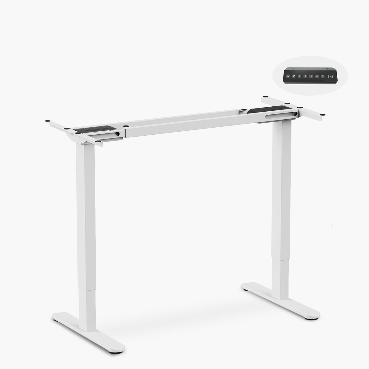Base Acero Cosmo 120-200 Dual electrico Lite Blanco