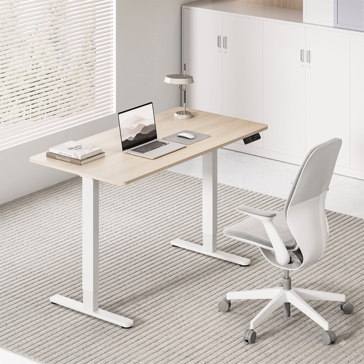 Base Acero Cosmo 120-200 Dual electrico Lite Blanco