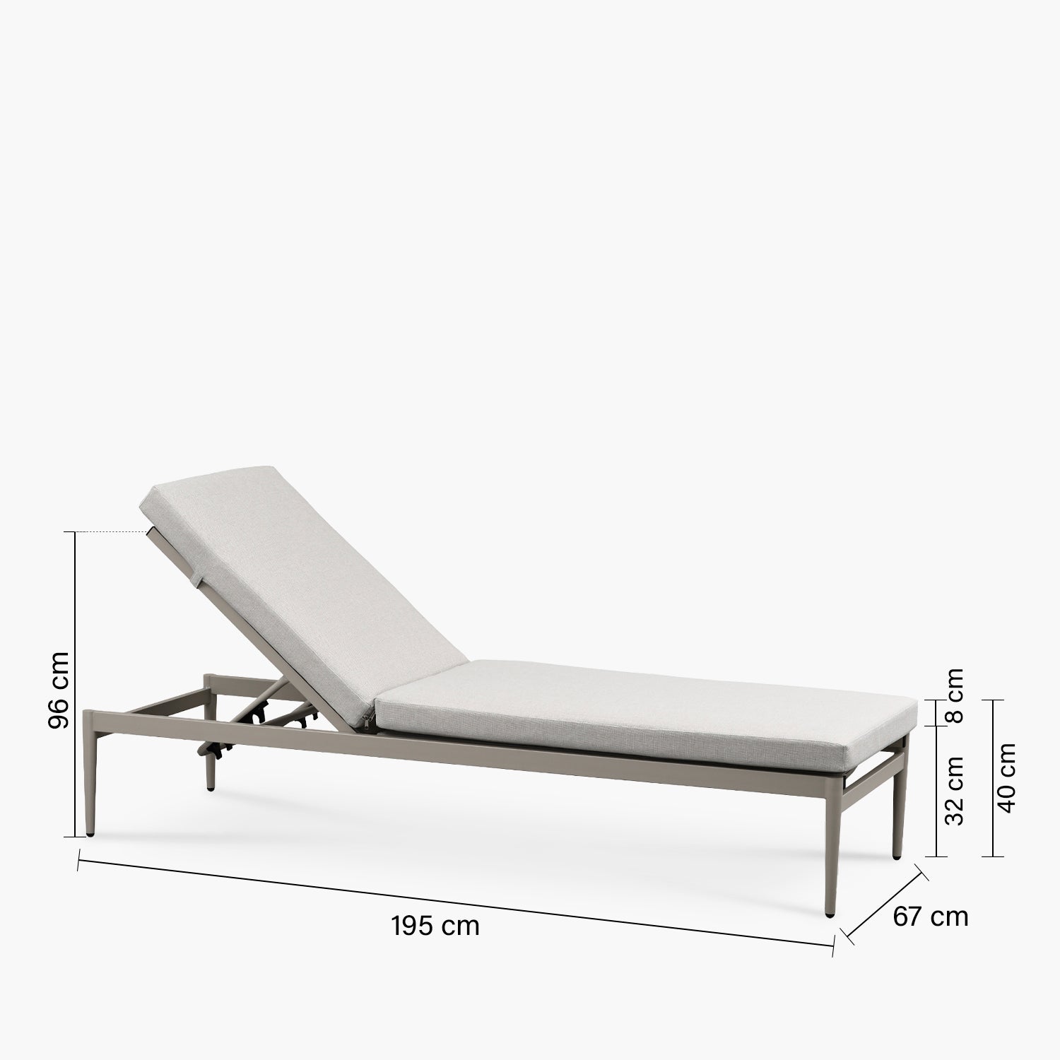 Reposera Terraza Búzios Beige