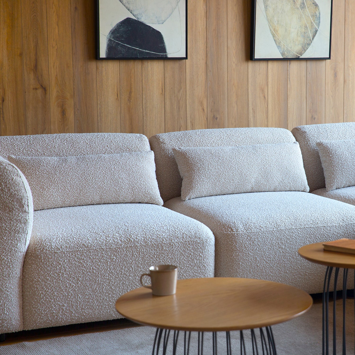 Seccional 3C Japandi Blanco