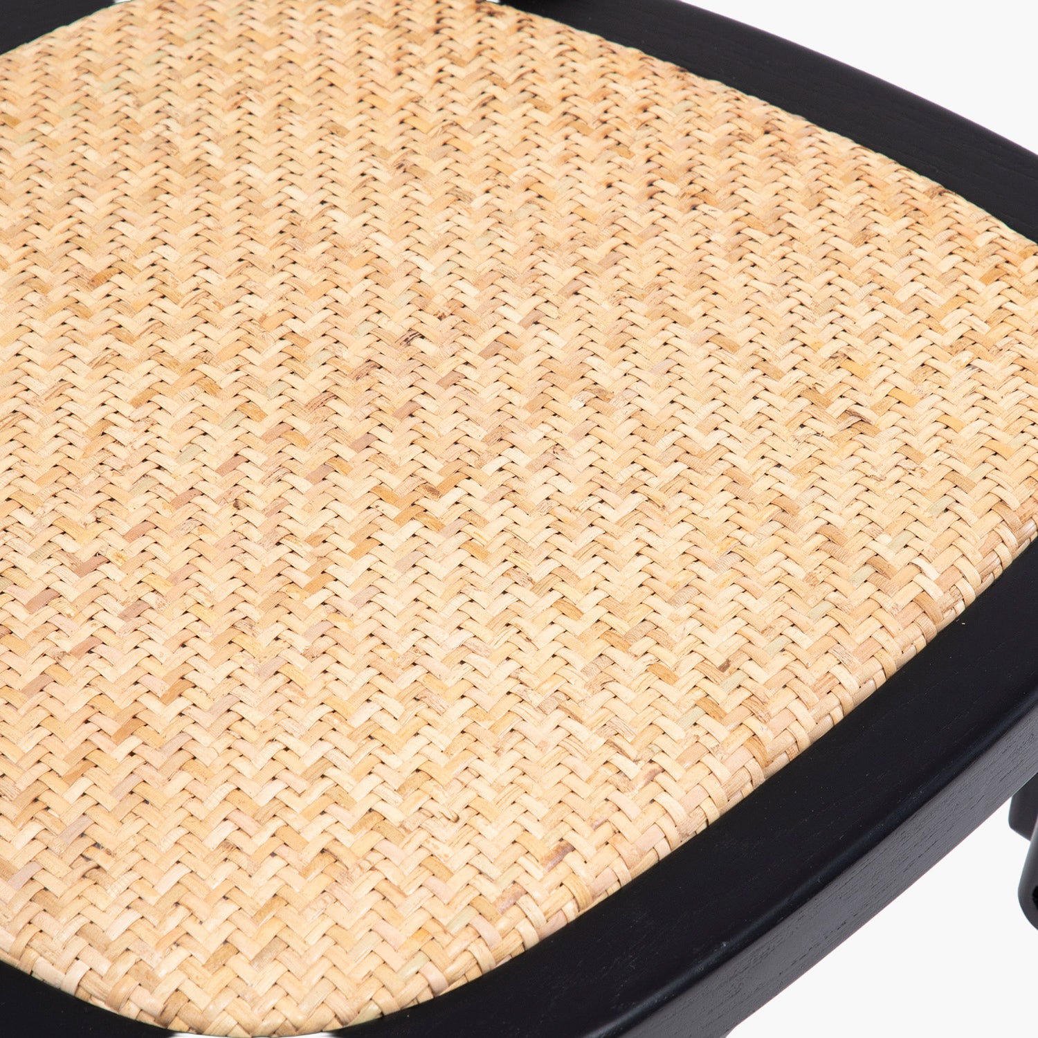 Silla Madera Tradition Rattan Negro