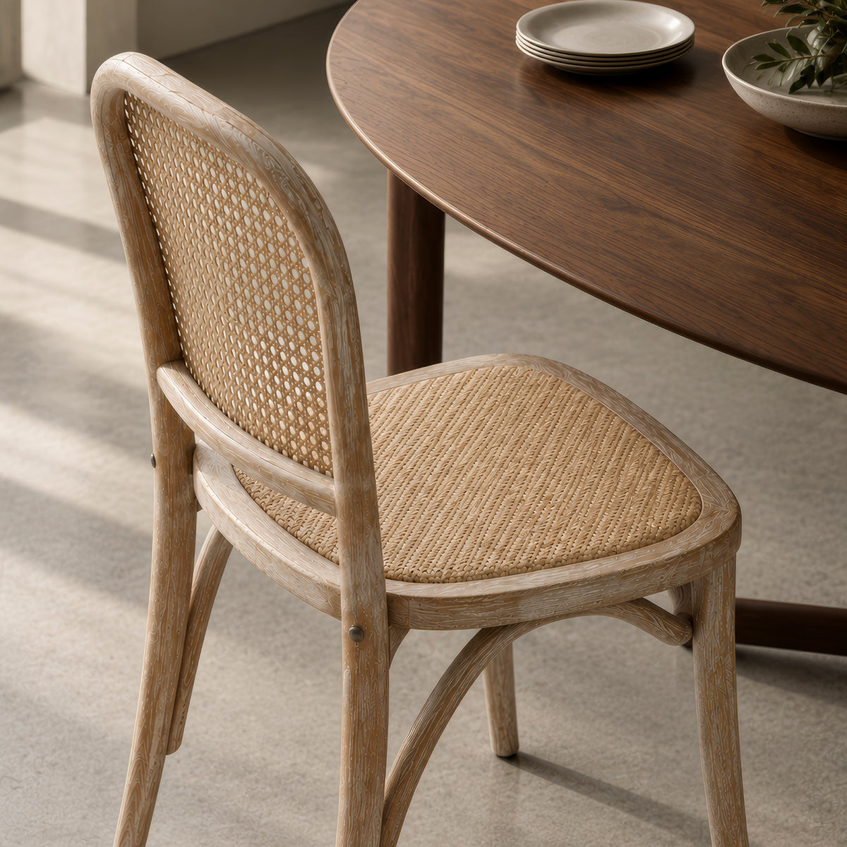 Silla Dalia Rattan Olmo Envejecido