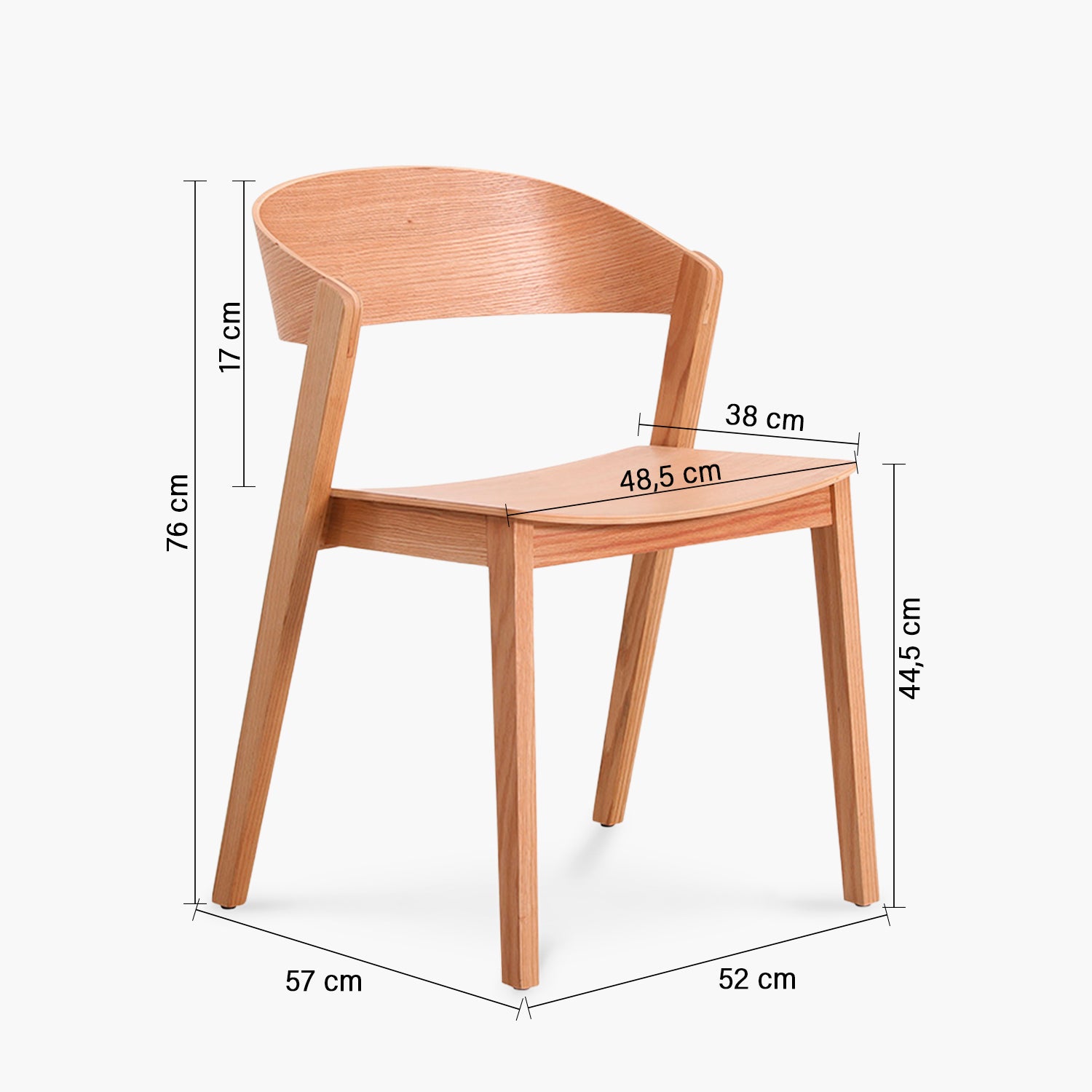 Silla Madera Celine Natural