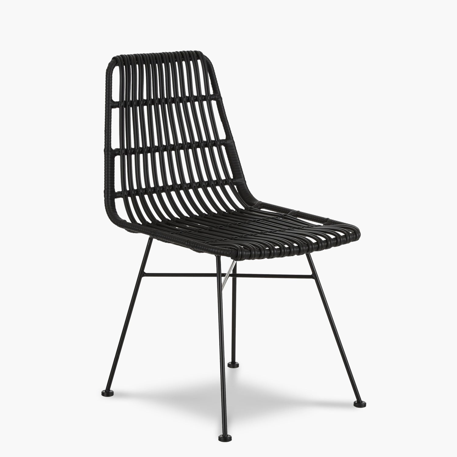 Silla Comedor ratan sintetico Creta Negro - Form Design