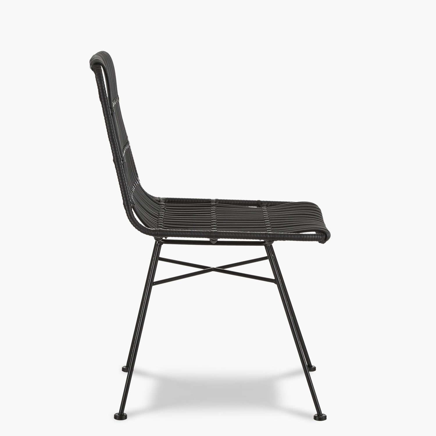 Silla Comedor ratan sintetico Creta Negro - Form Design