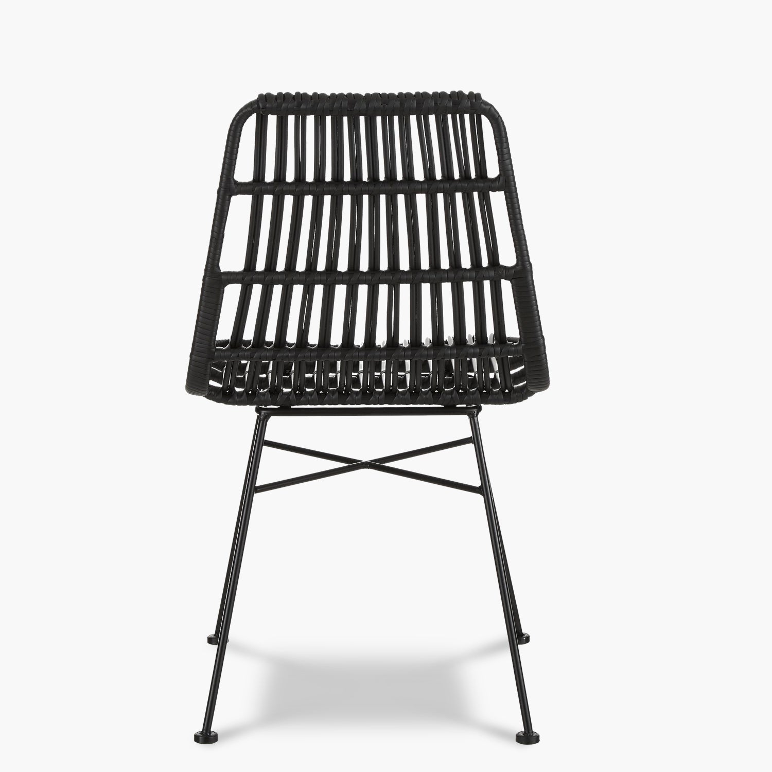 Silla Comedor ratan sintetico Creta Negro - Form Design