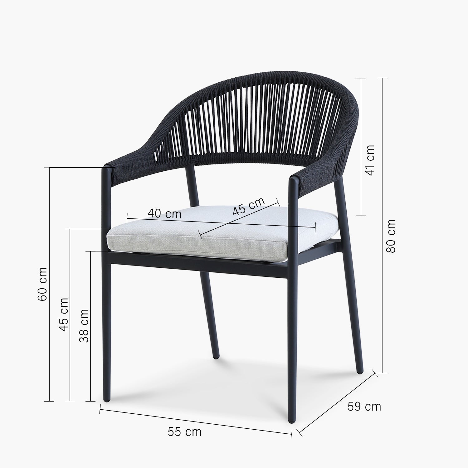 Silla Comedor Bahia Negro