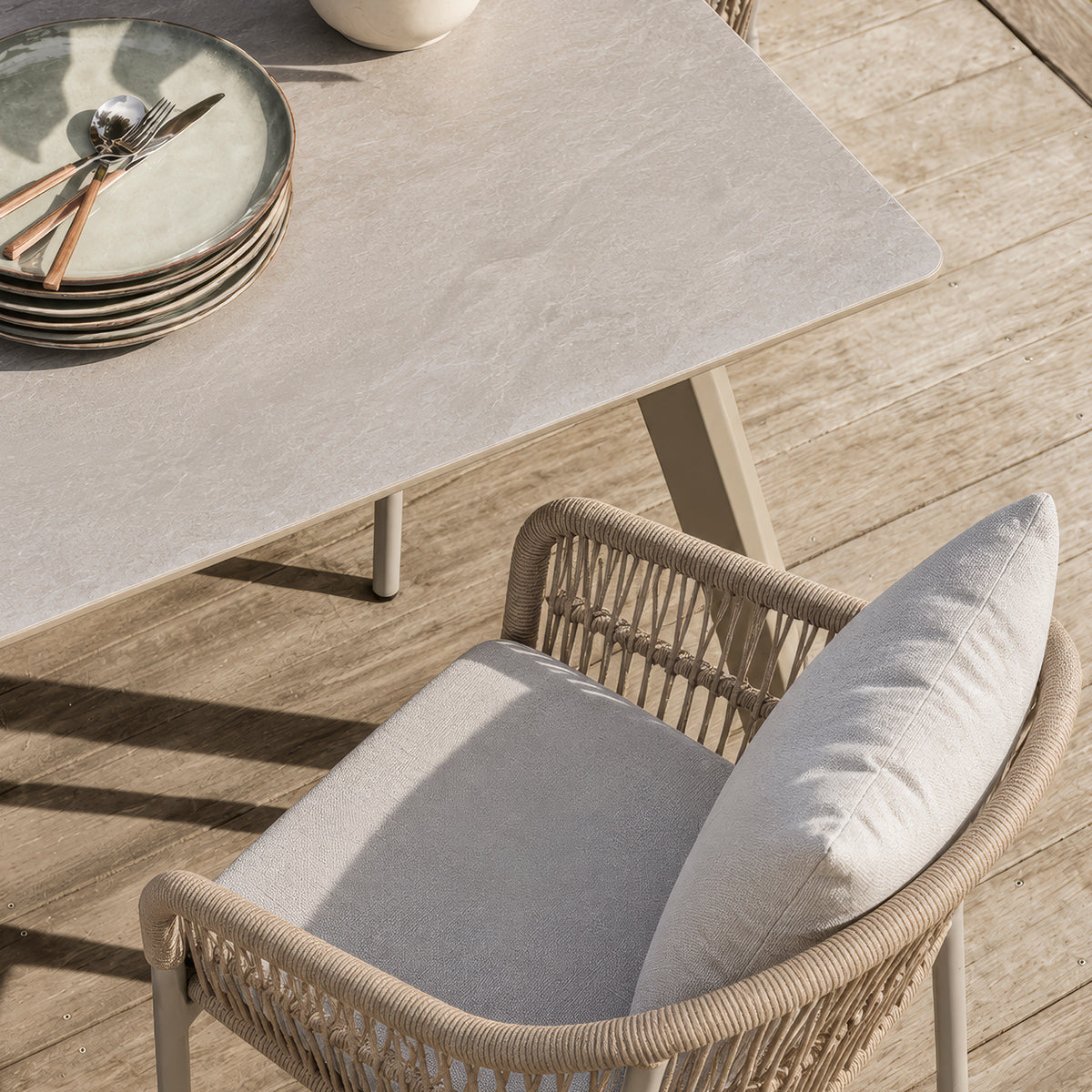 Silla Comedor Rio Beige