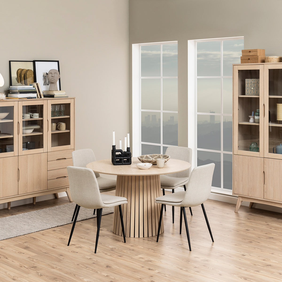 Pack 4 Silla Comedor Astrid Beige