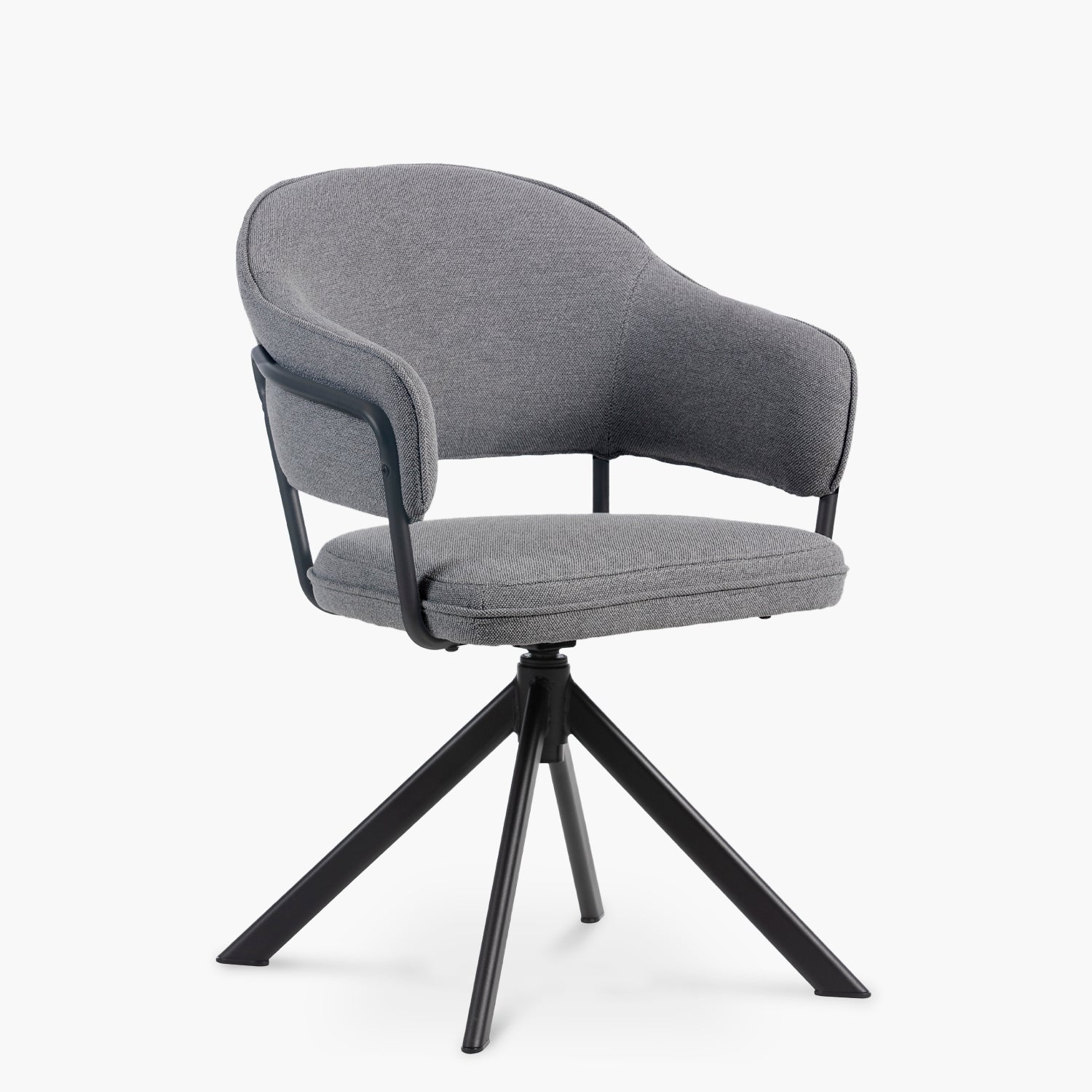 Silla Home Office Stanford Giratoria Gris Oscuro - Form Design