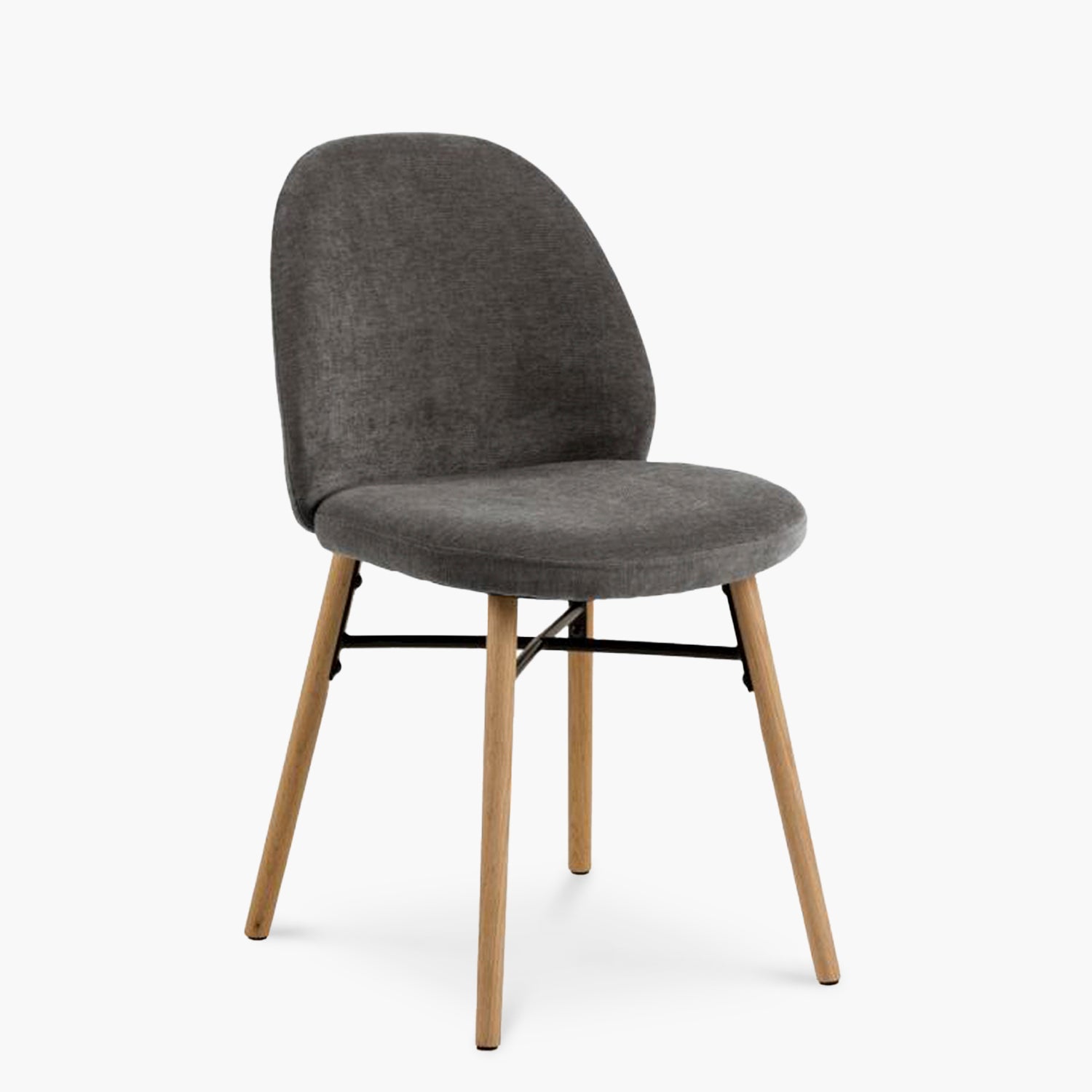 Pack 2 Silla Tapiz Remy Gris Oscuro