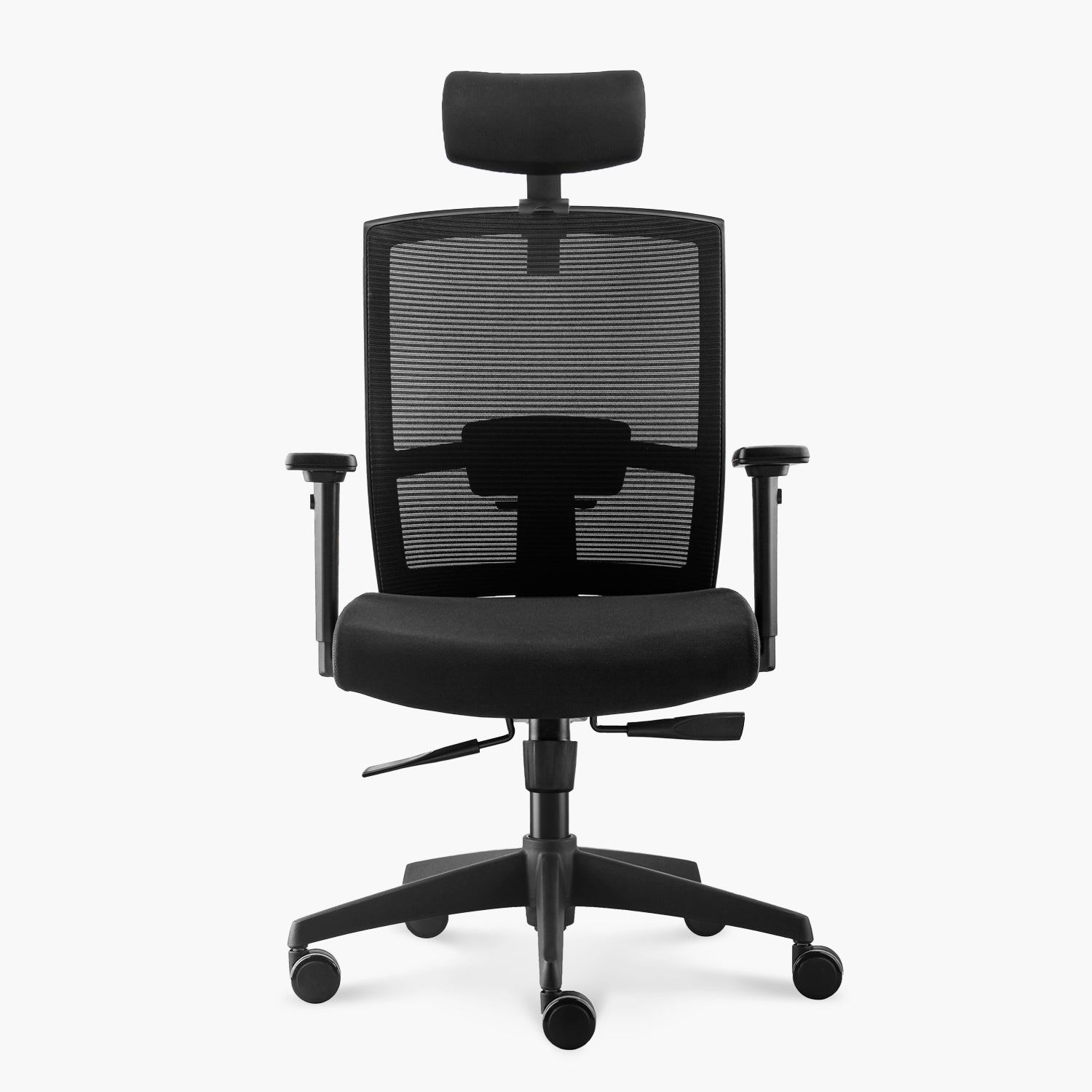 Silla Oficina Taylor Syncro Negro con cabecero - Form Design