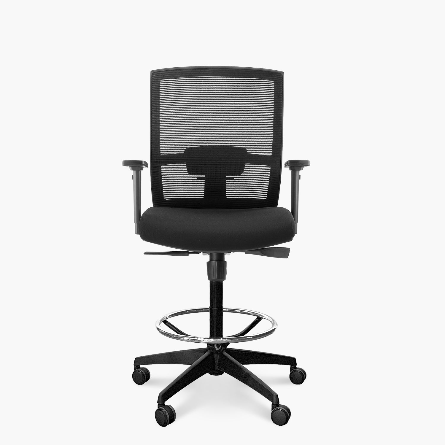 Silla Oficina Taylor con Aro Cajero Negro - Form Design