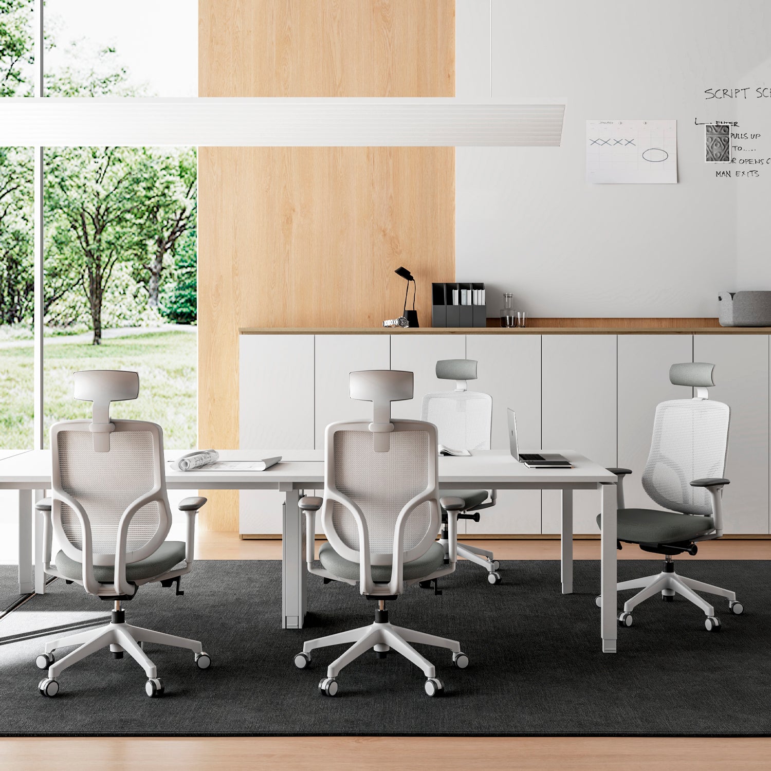 Silla Oficina Chic con cabecero Gris claro - Form Design