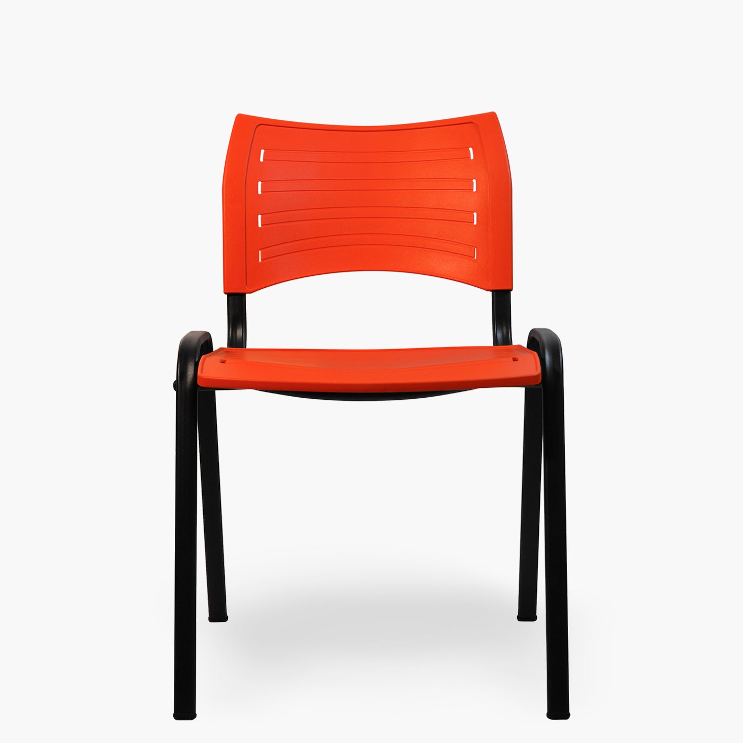 Silla Oficina Visita Spring PP Rojo Base Negro - Form Design