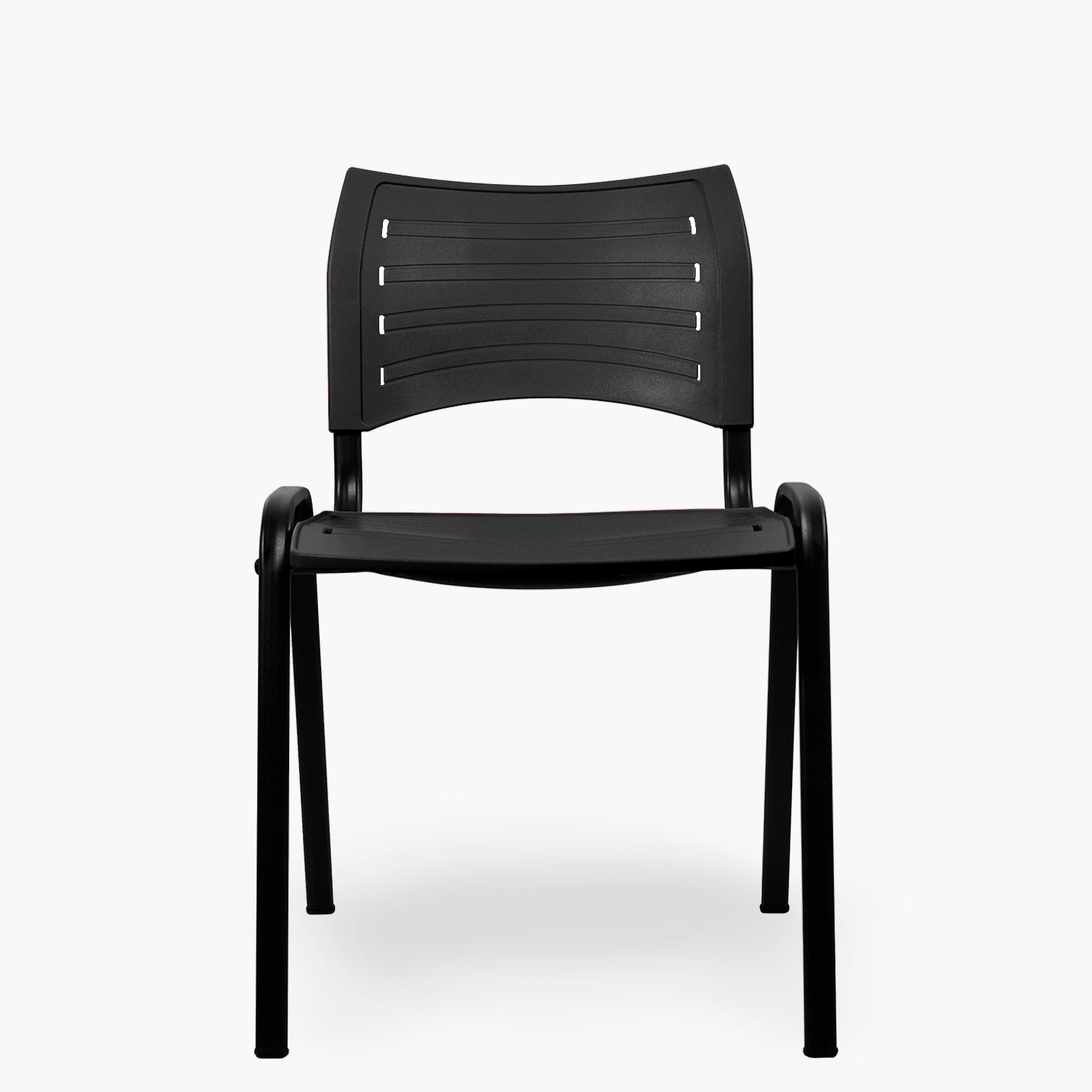 Silla Oficina Visita Spring PP Negro Base Negro - Form Design