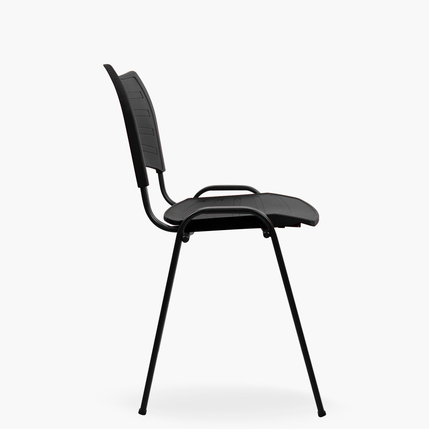 Silla Oficina Visita Spring PP Negro Base Negro - Form Design