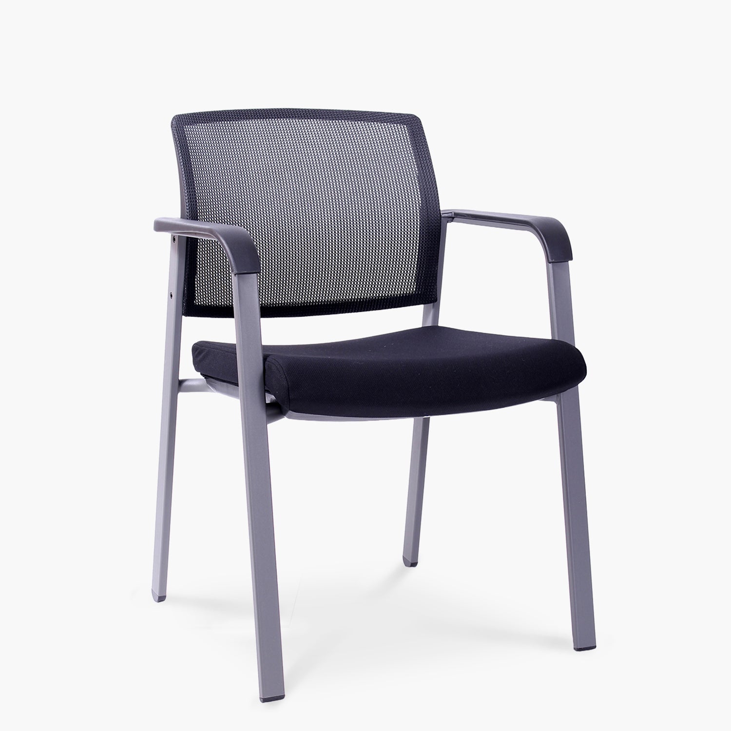 Silla Mirror Negro Base Gris